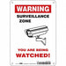 Safety Sign 10 in x 7 in Polyethylene