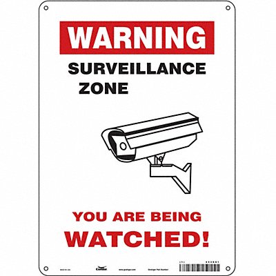 Safety Sign 14 in x 10 in Polyethylene