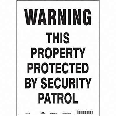 Safety Sign 14 in x 10 in Vinyl