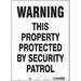 Safety Sign 14 in x 10 in Vinyl