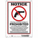 Safety Sign 10 in x 7 in Aluminum