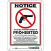 Safety Sign 10 in x 7 in Polyethylene