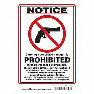 Safety Sign 10 in x 7 in Vinyl