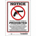 Safety Sign 10 in x 7 in Vinyl