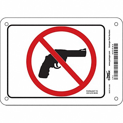 Safety Sign 5 in x 7 in Vinyl