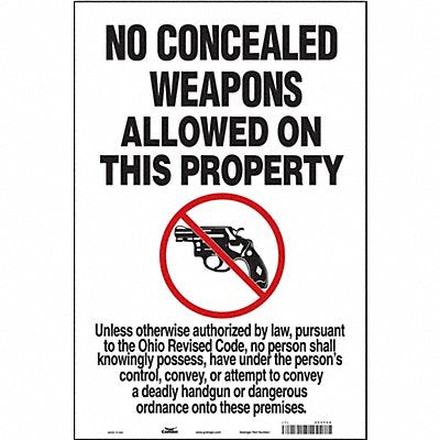 Safety Sign 18 in x 12 in Vinyl