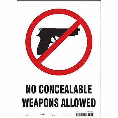 Safety Sign 14 in x 10 in Vinyl