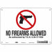 Safety Sign 7 in x 10 in Aluminum
