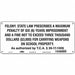 Safety Sign 6 in x 14 in Aluminum