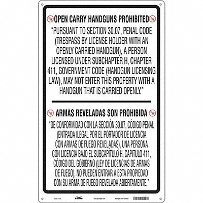 Safety Sign 48 in x 30 in Aluminum