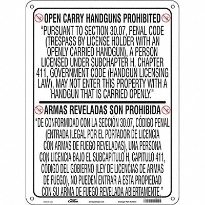 Safety Sign 24 in x 18 in Polyethylene