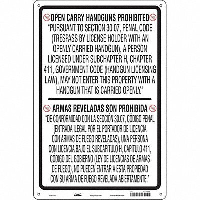 Safety Sign 36 in x 24 in Polyethylene