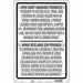 Safety Sign 36 in x 24 in Polyethylene