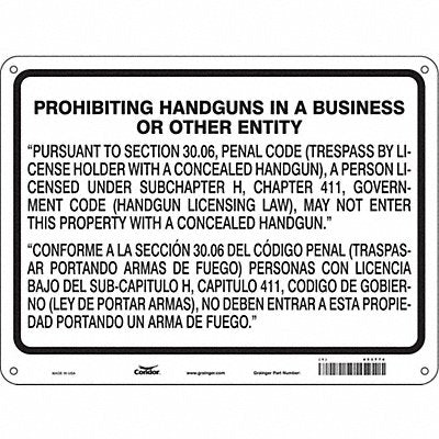 Safety Sign 18 in x 24 in Aluminum