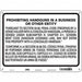 Safety Sign 18 in x 24 in Polyethylene