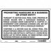 Safety Sign 24 in x 36 in Polyethylene