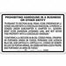 Safety Sign 30 in x 48 in Polyethylene