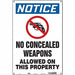 Safety Sign 18 in x 12 in Aluminum