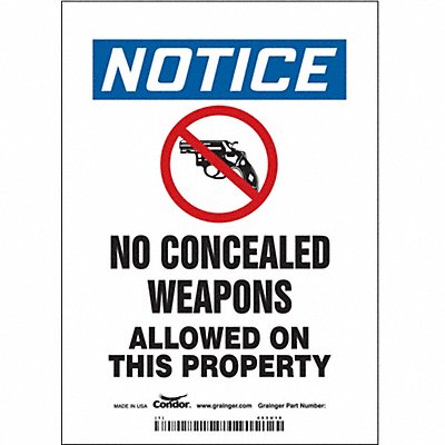 Safety Sign 7 in x 5 in Vinyl