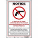 Safety Sign 18 in x 12 in Aluminum