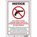 Safety Sign 18 in x 12 in Vinyl