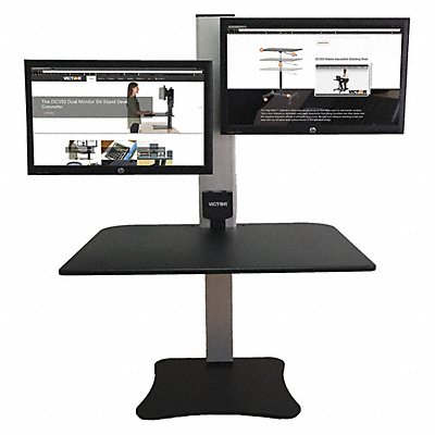 Electric Dual Monitor Standing Desk 28 W