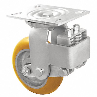 Shock-Absorbing Plate Caster Rigid