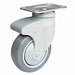 Quiet-Roll Medical Plate Caster Swivel