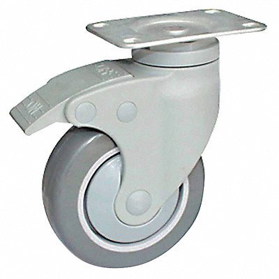 Quiet-Roll Medical Plate Caster Swivel