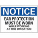 Notice Sign 7 in x 10 in Non-PVC Polymer
