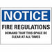 Notice Sign 10 x 14 in Non-PVC Polymer