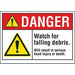 Construct Area Danger Rflct Lbl 5x7in