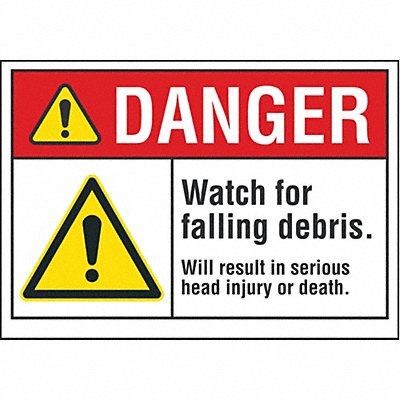 Danger Sign 10inx14in Non-PVC Polymer