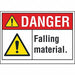 Fall Mtrl Danger Lbl 7x10in Polyest