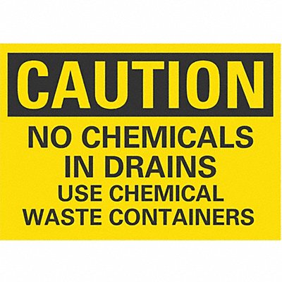 Caution Sign 10inx14in Non-PVC Polymer