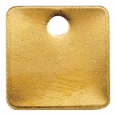 Blnk Tag Brass 1 1/2in H 1 1/2in W PK100