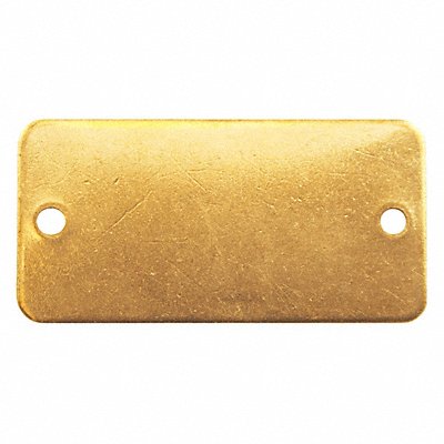 Blnk Tag Brass 1 1/2in H 1 1/2in W PK100