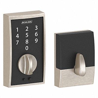 Electronic Lock Deadbolt Satin Nickel