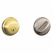 Deadbolt Bright Brass / Satin Nickel