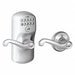 Electronic Lock Lever Satin Chrome