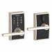 Electronic Lock Lever Satin Nickel