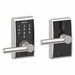 Electronic Lock Lever Bright Chrome