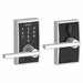 Electronic Lock Lever Satin Chrome