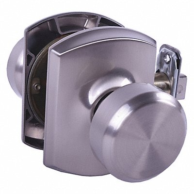 Knob Lockset Satin Nickel Passage Gr 2