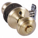 Knob Lockset Satin Brass Privacy Gr 2