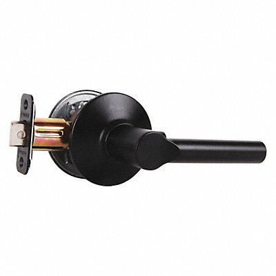 Lever Lockset Black Powder Coat Passage