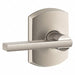 Door Lever Lockset Satin Nickel Passage