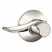 Door Lever Lockset Bright Nickel Passage