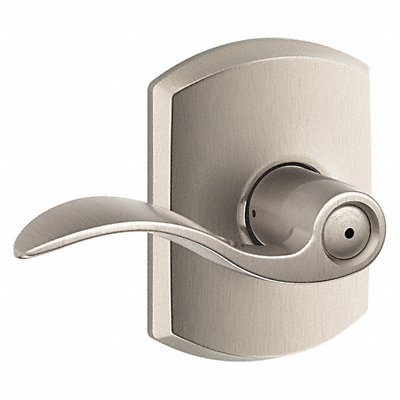 Door Lever Lockset Satin Nickel Privacy