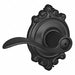 Lever Lockset Black Powder Coat Privacy